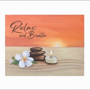 Relax and Breath Sunset Print - 3 Pack